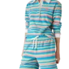 Stribede frotté-Shorts