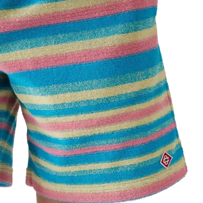 Stribede frotté-Shorts