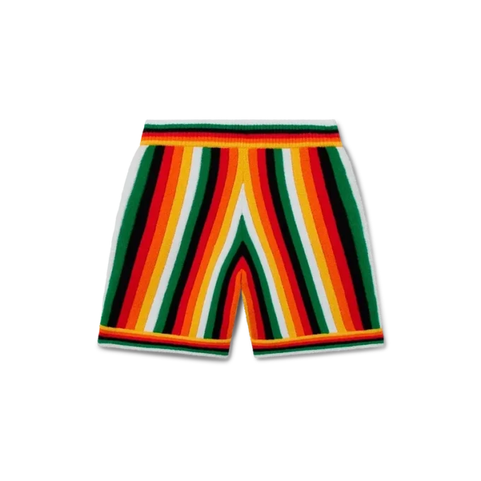 Stribede frotté-Shorts Stribede frotté-Shorts