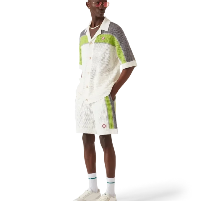 Stribede hæklede shorts Stribede hæklede shorts