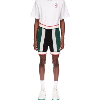 Stribede mesh-shorts
