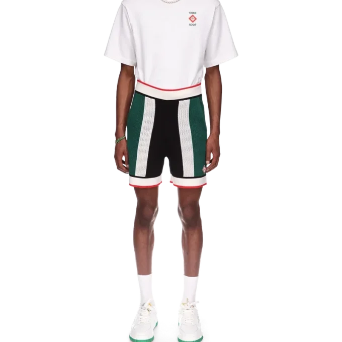 Stribede mesh-shorts Stribede mesh-shorts