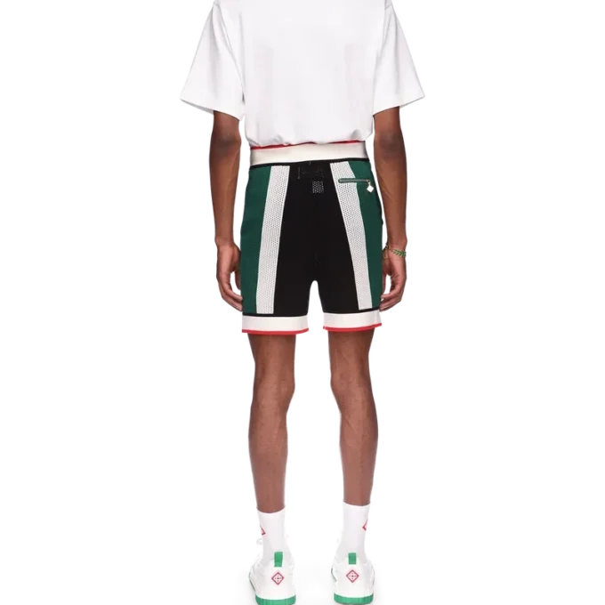 Stribede mesh-shorts Stribede mesh-shorts