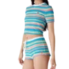 Stribede mini-shorts i frotté Stribede mini-shorts i frotté