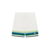 Stribede strikkede shorts Stribede strikkede shorts
