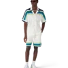 Stribede strikkede shorts Stribede strikkede shorts