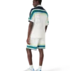 Stribede strikkede shorts Stribede strikkede shorts