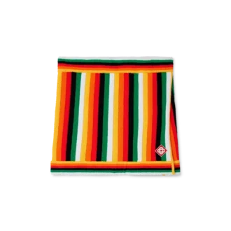 Stribet frotté-nederdel