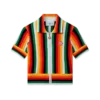 Stribet frotté-top