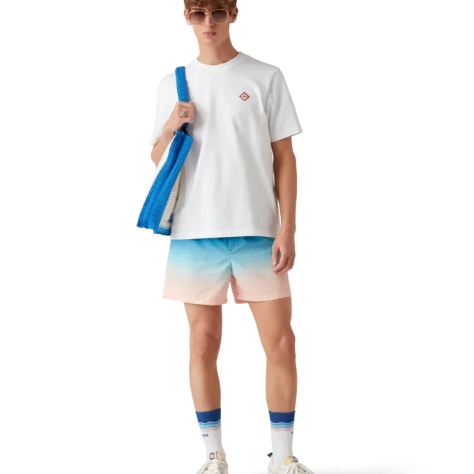 Stribet hæklet taske Stribet hæklet taske
