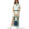 Stribet hæklet taske