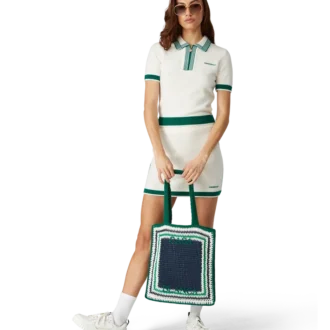 Stribet hæklet taske Stribet hæklet taske