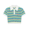 Stribet kortærmet poloshirt Stribet kortærmet poloshirt