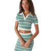 Stribet kortærmet poloshirt Stribet kortærmet poloshirt
