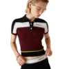 Stribet kortærmet poloshirt Stribet kortærmet poloshirt