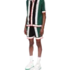 Stribet mesh-skjorte