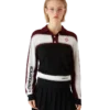 Stribet oversized langærmet Poloshirt Stribet oversized langærmet Poloshirt