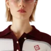 Stribet oversized langærmet Poloshirt Stribet oversized langærmet Poloshirt