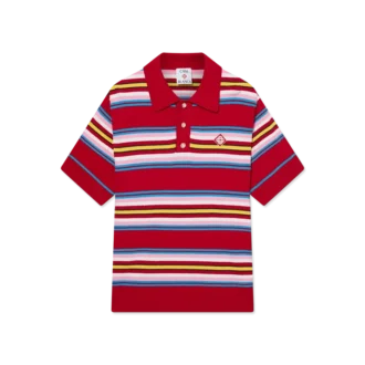Stribet oversized poloshirt