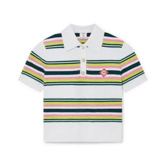 Stribet poloshirt