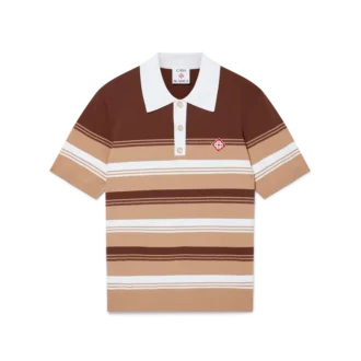 Stribet poloshirt