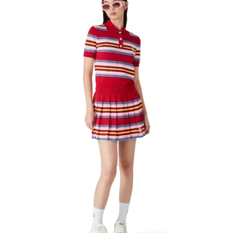 Stribet poloshirt