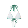 Stribet string-bikinitop