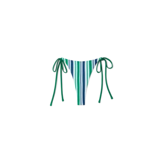 Stribet string-bikiniunderdel