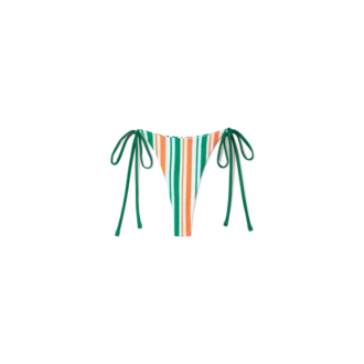 Stribet string-bikiniunderdel