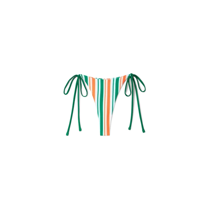 Stribet string-bikiniunderdel