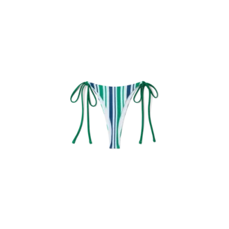 Stribet string-bikiniunderdel