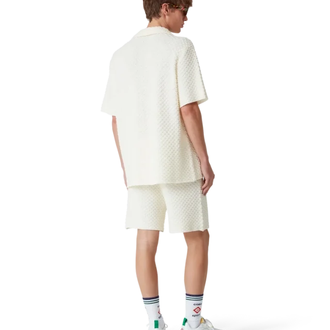 Strikkede shorts med struktur