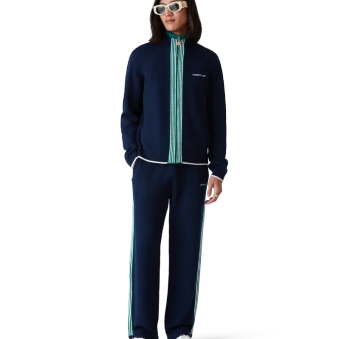 Strikket tennis-trackjakke Strikket tennis-trackjakke