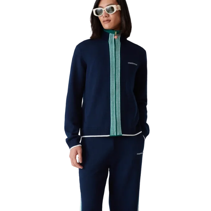 Strikket tennis-trackjakke Strikket tennis-trackjakke
