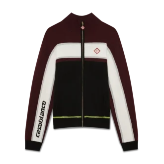 Stripe Merino Knit Track Jacket