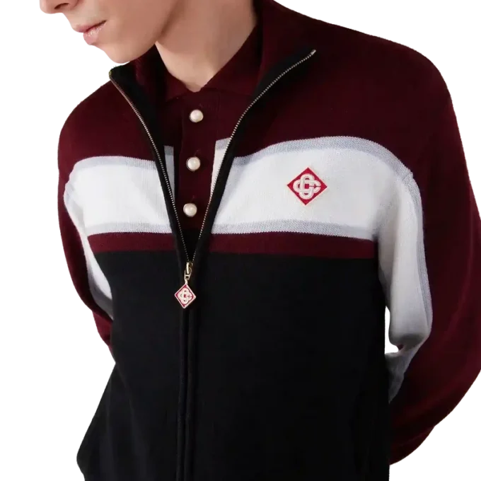 Stripe Merino Knit Track Jacket Stripe Merino Knit Track Jacket