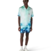 Surf Lotus silke-Shorts