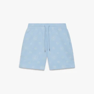Sweatshorts med applikeret monogram