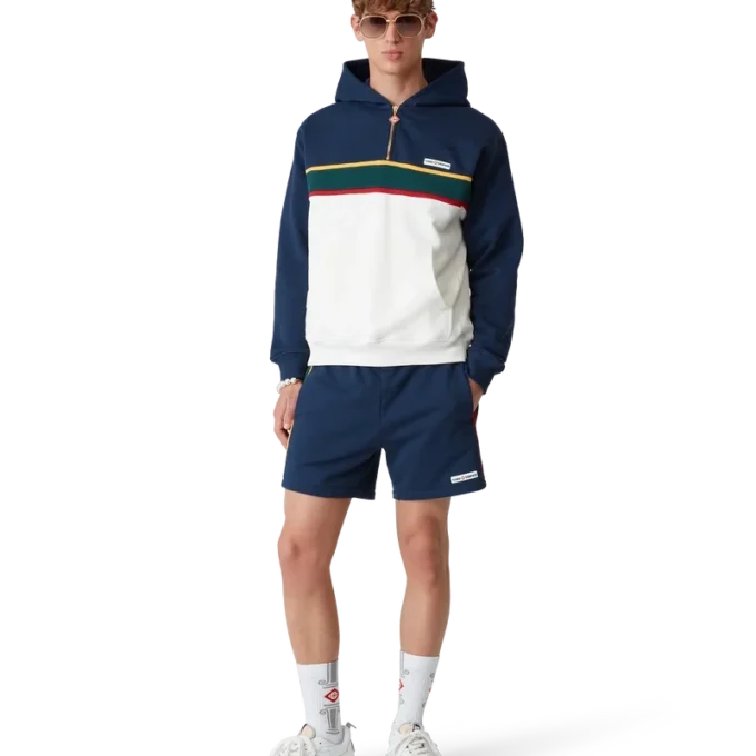 Sweatshorts med farveblokke