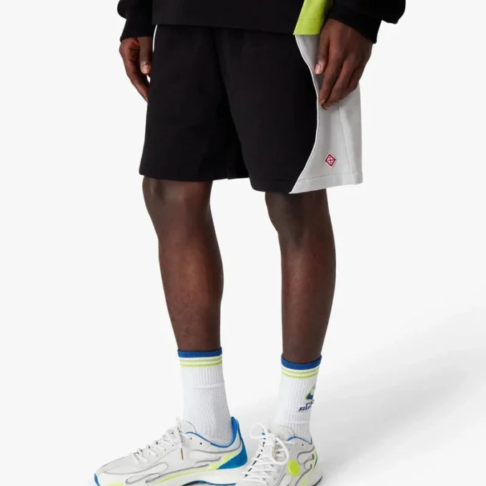 Sweatshorts med farveblokke
