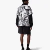 Sweatshorts med floktrykt Squash-logo