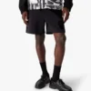Sweatshorts med floktrykt Squash-logo