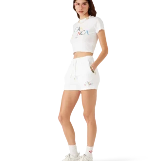 Sweatshorts med stablet logo