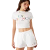 Sweatshorts med stablet logo Sweatshorts med stablet logo