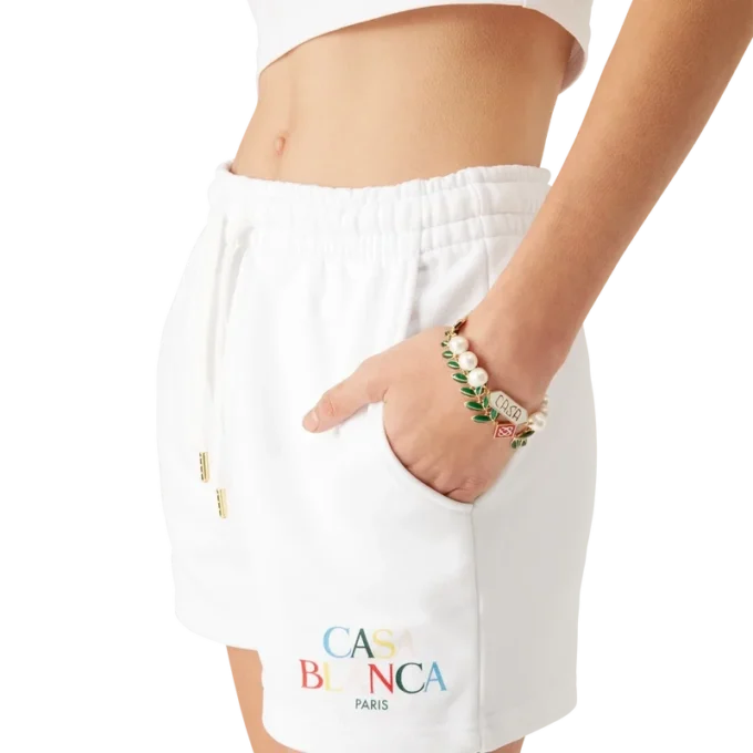 Sweatshorts med stablet logo Sweatshorts med stablet logo