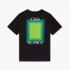 T-shirt med firkantet logo og korte ærmer