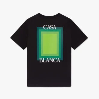 T-shirt med firkantet logo og korte ærmer