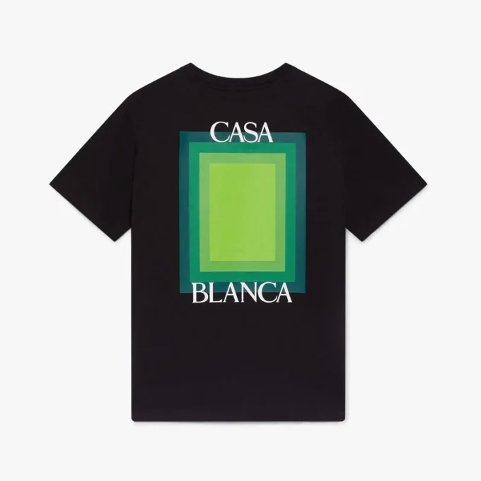 T-shirt med firkantet logo og korte ærmer