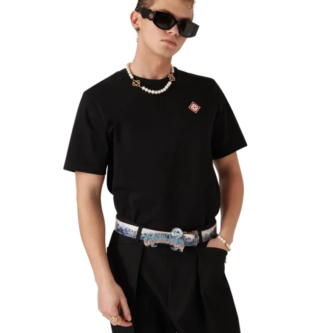 T-shirt med kort ærme og diamantlogo