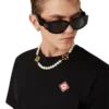 T-shirt med kort ærme og diamantlogo